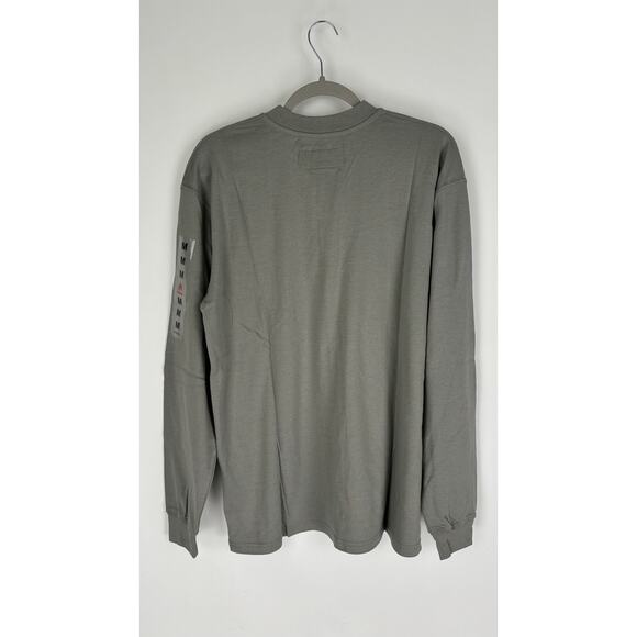 Forge Fr Grey Henley Neck Long Sleeve T Shirt Mens Medium New Fire Resistant - Picture 9 of 11